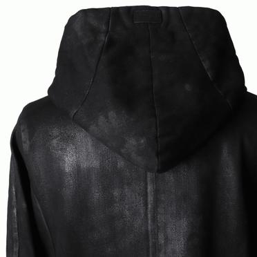 Coated Hoodie Denim Jacket　BLACK No.9
