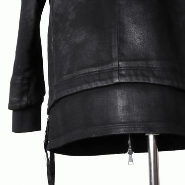 Coated Hoodie Denim Jacket　BLACK No.14