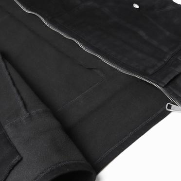 Coated Hoodie Denim Jacket　BLACK No.16