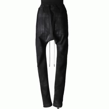 Coated Sarrouel Skinny Denim　BLACK No.5