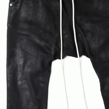 Coated Sarrouel Skinny Denim　BLACK No.8