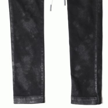 Coated Sarrouel Skinny Denim　BLACK No.9