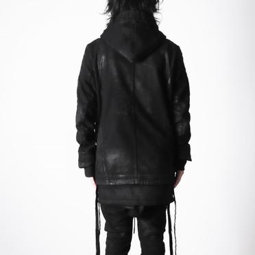 Coated Hoodie Denim Jacket　BLACK No.21