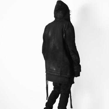 Coated Hoodie Denim Jacket　BLACK No.28