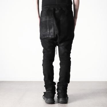Coated Sarrouel Skinny Denim　BLACK No.18
