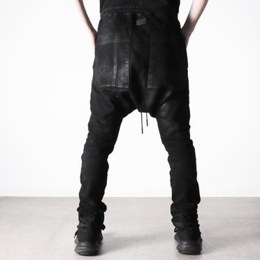 Coated Sarrouel Skinny Denim　BLACK No.19