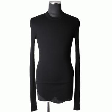 917CUM7 COTTON/SILK RIB　BLACK No.1