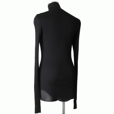 917CUM7 COTTON/SILK RIB　BLACK No.4