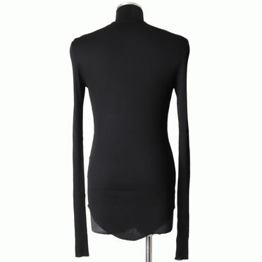 917CUM7 COTTON/SILK RIB　BLACK No.5