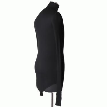 917CUM7 COTTON/SILK RIB　BLACK No.6