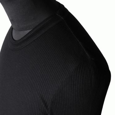 917CUM7 COTTON/SILK RIB　BLACK No.8