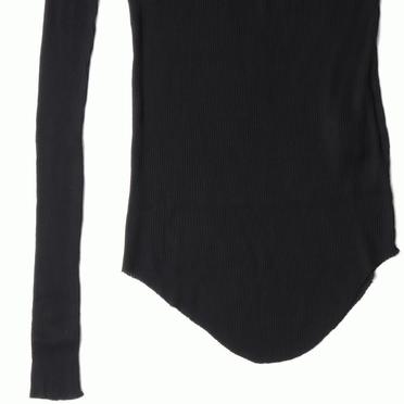917CUM7 COTTON/SILK RIB　BLACK No.12