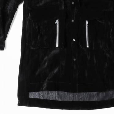 Hooded Long Jacket　BLACK No.15