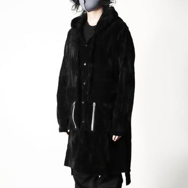 Hooded Long Jacket　BLACK No.22