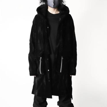 Hooded Long Jacket　BLACK No.28