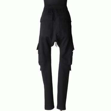Sweat Side Zip Sarrouel Pants　BLACK No.5