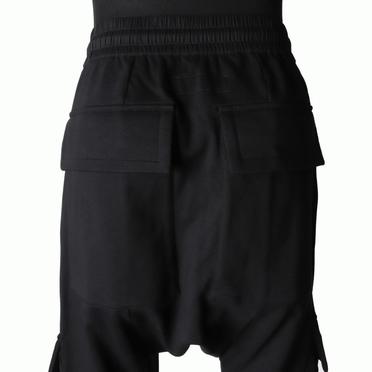 Sweat Side Zip Sarrouel Pants　BLACK No.9