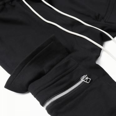Sweat Side Zip Sarrouel Pants　BLACK No.13