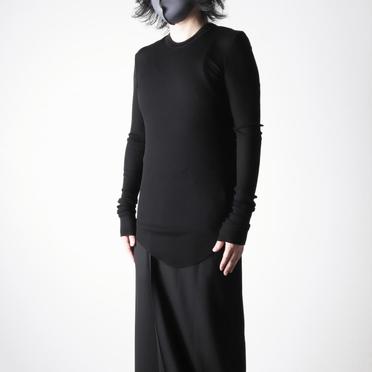 917CUM7 COTTON/SILK RIB　BLACK No.16