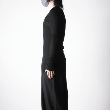 917CUM7 COTTON/SILK RIB　BLACK No.17