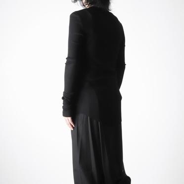 917CUM7 COTTON/SILK RIB　BLACK No.18