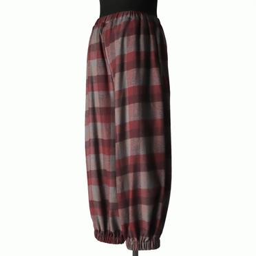 P-623 baloon easy pants　RED×BROWN No.6