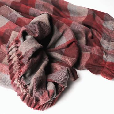P-623 baloon easy pants　RED×BROWN No.12