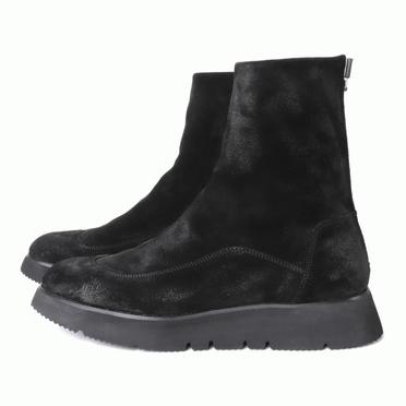 BACK ZIP BOOTS　BLACK No.4
