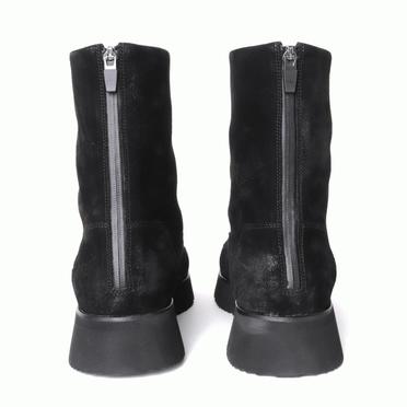 BACK ZIP BOOTS　BLACK No.6