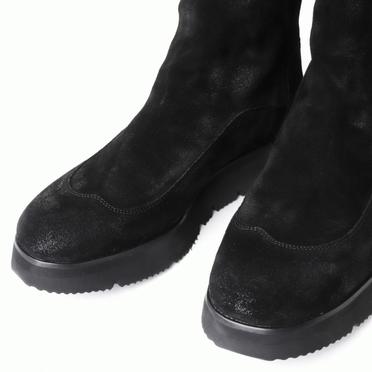 BACK ZIP BOOTS　BLACK No.12