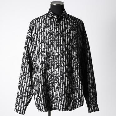 Jacquard Cocoon Shirts　BK×WH No.1