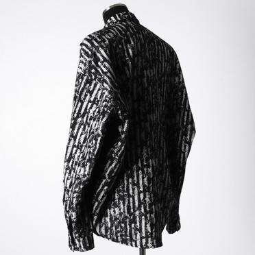 Jacquard Cocoon Shirts　BK×WH No.4