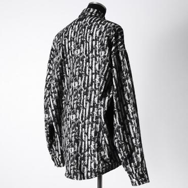 Jacquard Cocoon Shirts　BK×WH No.6