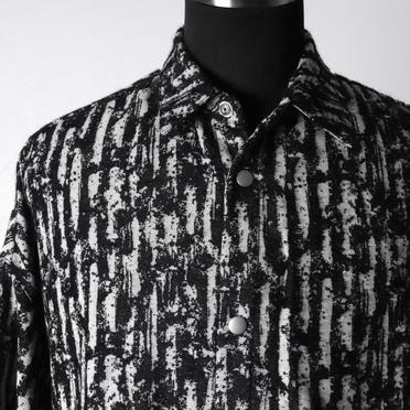 Jacquard Cocoon Shirts　BK×WH No.7