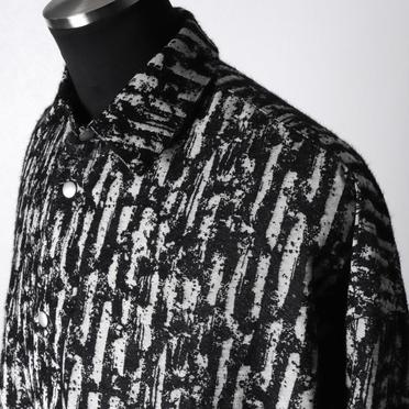 Jacquard Cocoon Shirts　BK×WH No.8