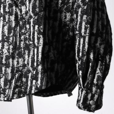 Jacquard Cocoon Shirts　BK×WH No.10