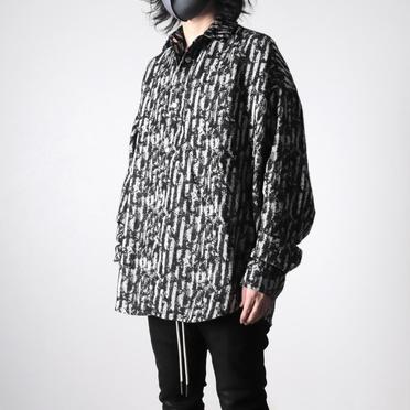 Jacquard Cocoon Shirts　BK×WH No.18
