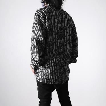 Jacquard Cocoon Shirts　BK×WH No.20