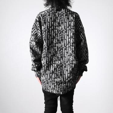 Jacquard Cocoon Shirts　BK×WH No.21