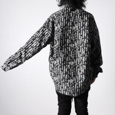 Jacquard Cocoon Shirts　BK×WH No.22
