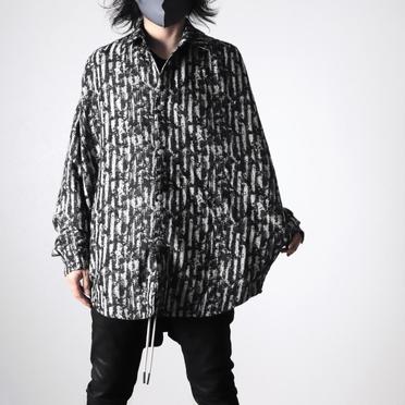 Jacquard Cocoon Shirts　BK×WH No.24