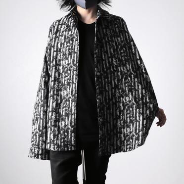 Jacquard Cocoon Shirts　BK×WH No.26