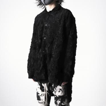 Jacquard Long Shirts　BLACK No.18