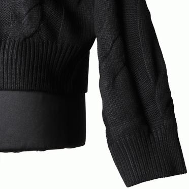 Cable Knit Pullover　BLACK No.10
