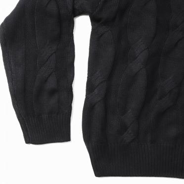 Cable Knit Pullover　BLACK No.12