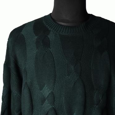 Cable Knit Pullover　GREEN No.7