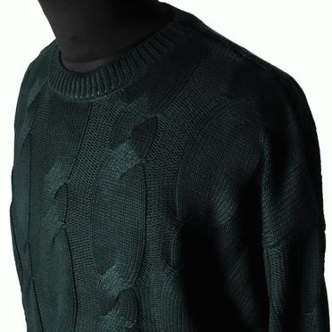 Cable Knit Pullover　GREEN No.8