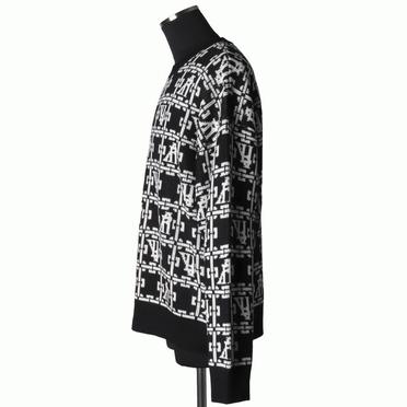Jacquard Knit Pullover　BK×IV No.3