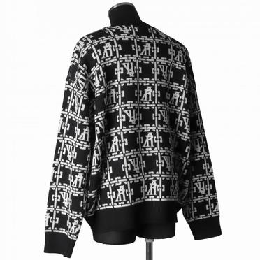 Jacquard Knit Pullover　BK×IV No.4