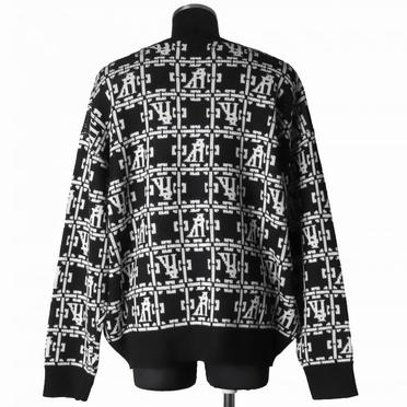 Jacquard Knit Pullover　BK×IV No.5